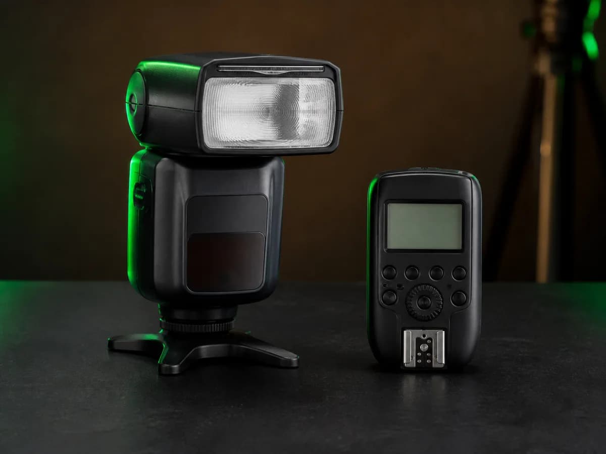 Kit flash e rádio disparador · Demo
